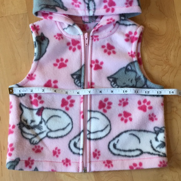 Handmade Kitty Cat Fleece Vest - Picture 3 of 6